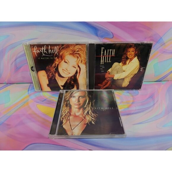 Lot of 3 Faith Hill CDs: It Matters to Me, Take Me As I Am, Cry - Picture 1 of 4